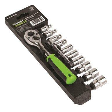 Siegen by Sealey 1/4" Sq Drive Socket Set 12pc 6pt WallDrive Metric 4 - 13mm S01240 - Tools 2U Direct SW