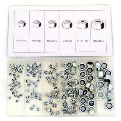 Toolzone 146 Piece Steel Locknuts Nyloc / Nylon Lock Nut assortment Locking Nuts HW166 - Tools 2U Direct SW
