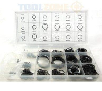 Toolzone 300pc External Circlips Snap Ring Assortment Set HW184 - Tools 2U Direct SW