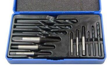 US PRO 12PC Damaged, Chewed Stripped Screw & Bolt Extractor & Drill Bit Set 2601 - Tools 2U Direct SW