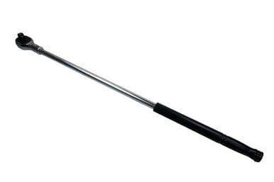 3/4-inch drive quick release ratchet with long chrome handle and black grip