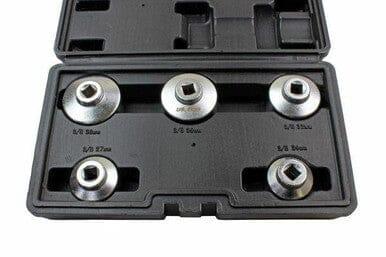 US PRO 5PC 3/8" DR Low Profile Cup Type Filter Wrench Set 3235 - Tools 2U Direct SW