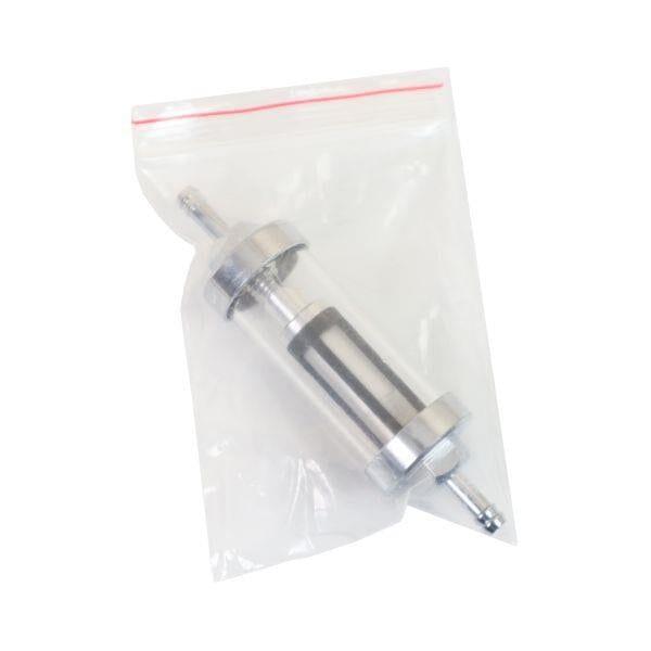 US PRO 6MM 1/4" Chrome Universal Inline Reusable Fuel Filter 6886 - Tools 2U Direct SW