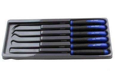 US PRO 6pc Long Reach Pick And Hook Set For O Rings Hoses Clips Seals 5037 - Tools 2U Direct SW