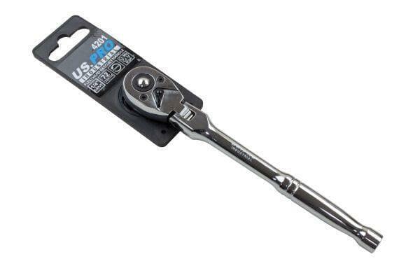 US PRO INDUSTRIAL 1/4" DR 72t Flexi Flexible Head Ratchet 4201 - Tools 2U Direct SW