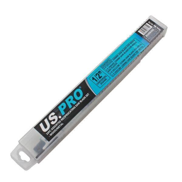 US PRO Tools 10PC Assorted Reciprocating Recip Saw Blades For Wood & Metal 9170 - Tools 2U Direct SW