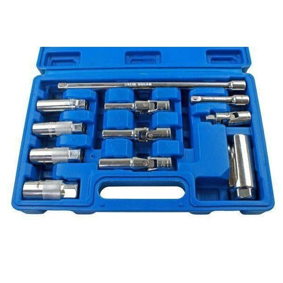 US PRO Tools 11pc 3/8" DR Glowplug Sparkplug & Sensor Socket Set 5879 - Tools 2U Direct SW