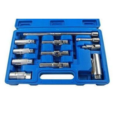 US PRO Tools 11pc 3/8" DR Glowplug Sparkplug & Sensor Socket Set 5879 - Tools 2U Direct SW