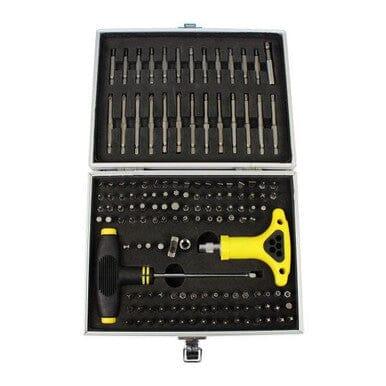 US PRO Tools 147pc Assortment Bit Set With T Handle Bit Ratchet & Driver 2947 - Tools 2U Direct SW