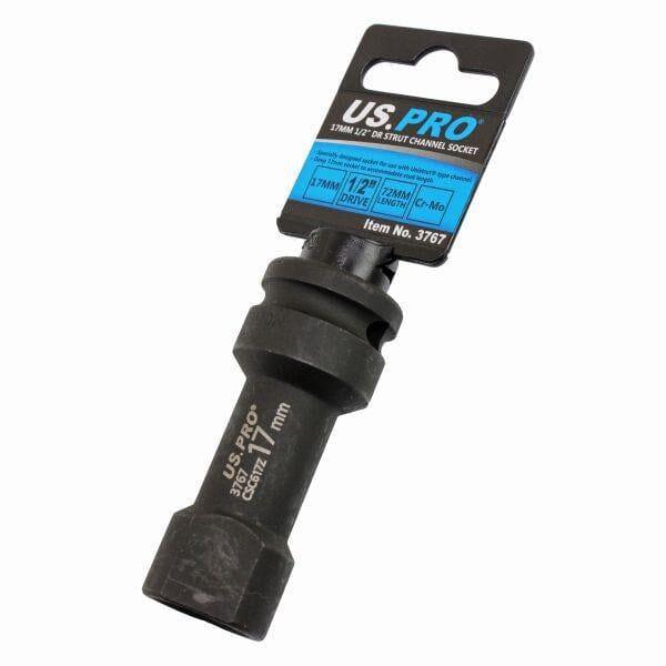 US PRO Tools 17mm Strut Channel Unistrut Type Socket Length 72mm 1/2" DR 3767 - Tools 2U Direct SW