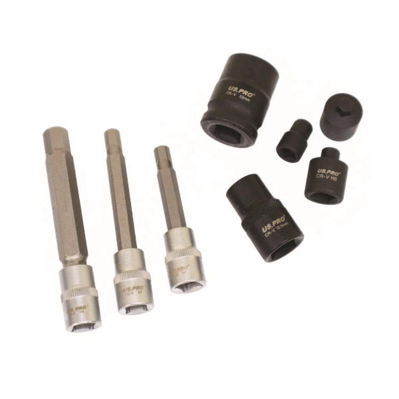 US PRO Tools 17pc Brake Caliper Sockets Socket Set 10pt , Hex, Pentagon 6230 - Tools 2U Direct SW