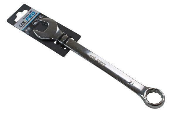 US PRO Tools 21mm Combination Spanner Polished Chrome Vanadium 2251 - Tools 2U Direct SW
