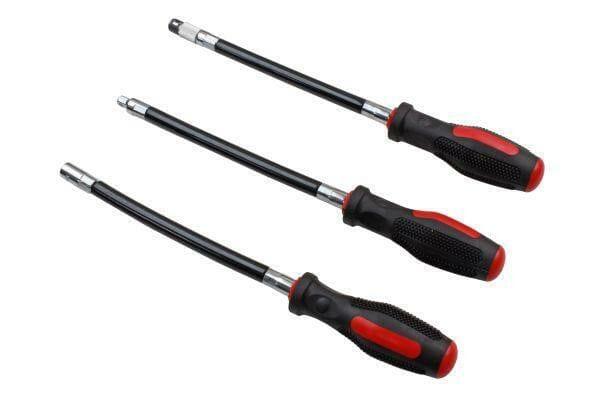3pcs Flexible Extension Bar Bendable Soft Socket Screwdriver 3pcs Flexible Extension Bar Bendable Soft Socket Screwdriver