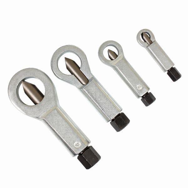US PRO Tools 4 Piece Nut Splitter Set Remove Broken Corroded Damaged Nut 9 - 27mm 5894 - Tools 2U Direct SW