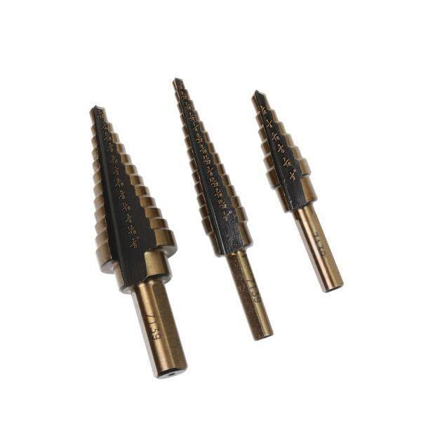 US PRO Tools 5PC Hss-G+ Step Drill Set 1/8"-1 3/8" In case 7139 - Tools 2U Direct SW