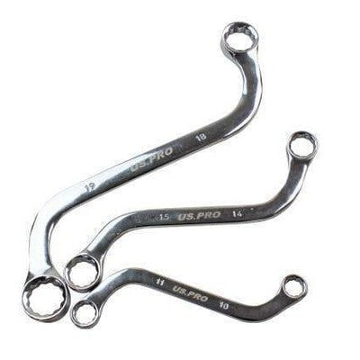 US PRO Tools 5pc Metric S Shaped Obstruction Spanner Wrench Set 2203 - Tools 2U Direct SW