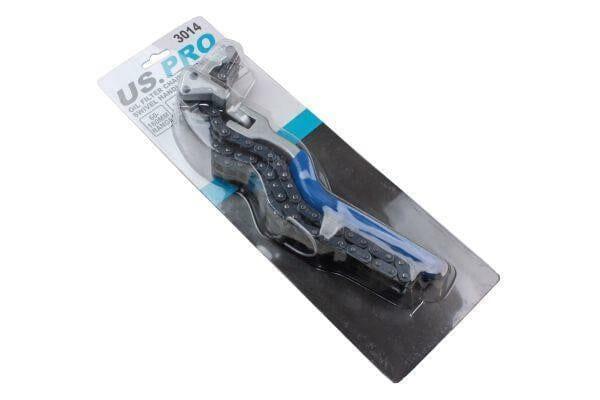 US PRO Tools 60-160MM Oil Filter Chain Wrench With Swivel Handle 3014 - Tools 2U Direct SW