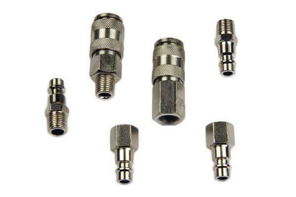 US PRO Tools 6PC Bag Of Euro Air Couplers And Plugs 8171 - Tools 2U Direct SW