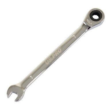 US PRO Tools 7mm Ratchet Spanner Wrench 72 Teeth Open & Ring End Wrench 3568 - Tools 2U Direct SW