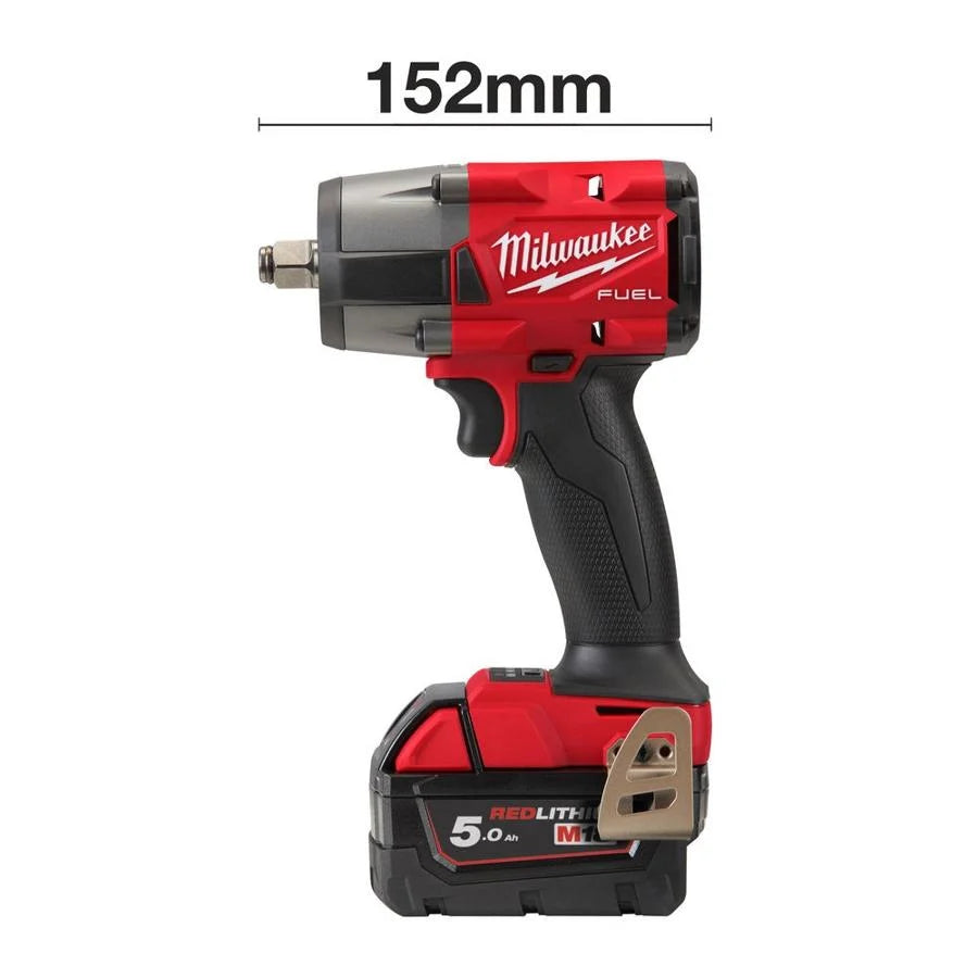 Milwaukee M18 FMTIW2F12-502X 18V 1/2" Impact Wrench (2 x 5.0Ah RedLithium-Ion Batteries)