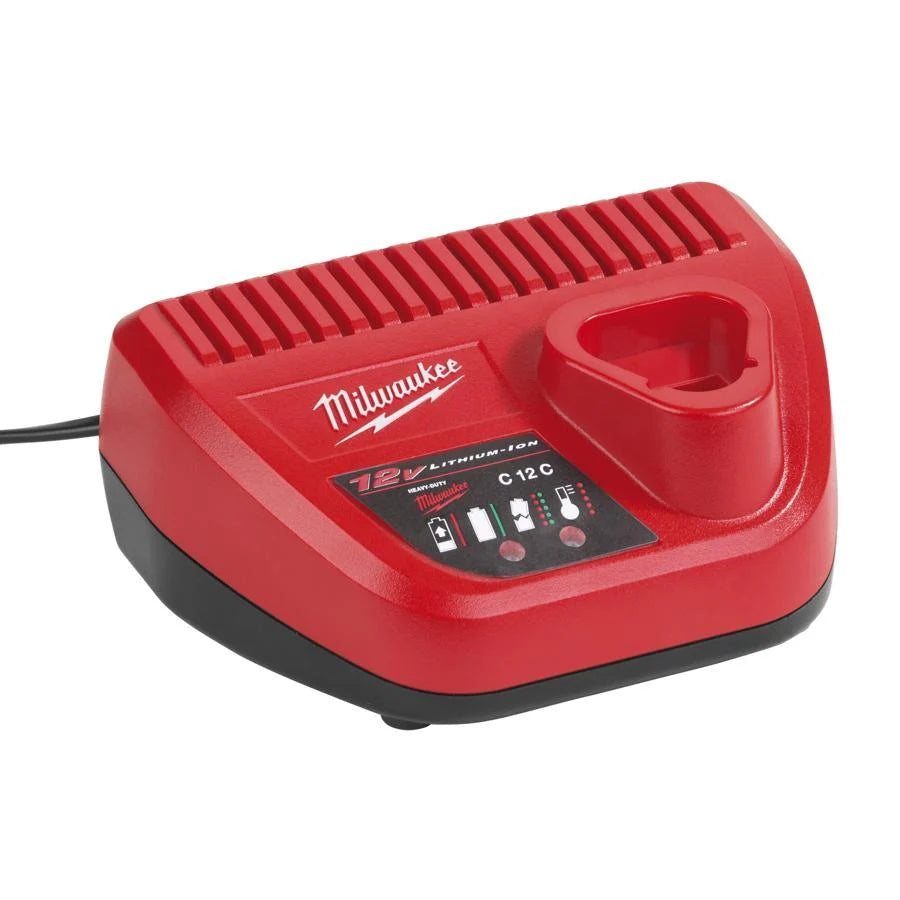 Milwaukee M12 FUEL 12V GEN2 Combi Drill and Impact Driver Kit - 2x 6Ah Batteries Charger and Case M12FPP2A2-602X