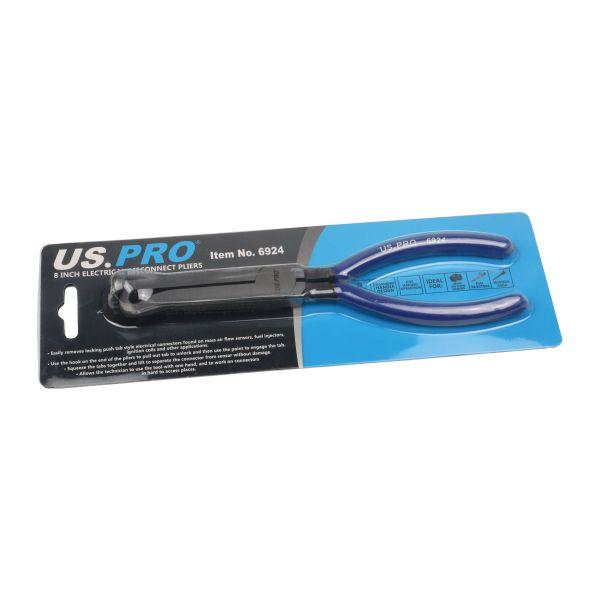 US PRO Tools 8" Electrical Disconnect Pliers Push Tab Connector Removal Tool 6924