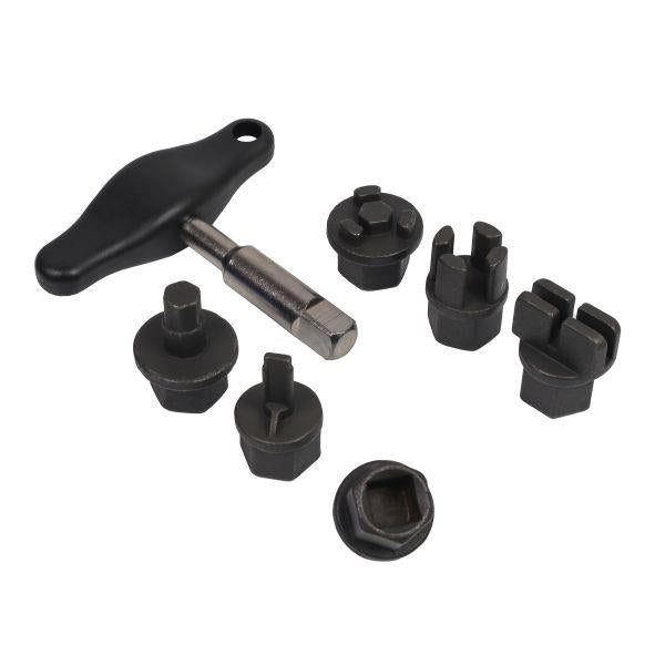 US PRO Tools 9pc Oil Drain Plug Key Set For Plastic Sump Plugs 6239