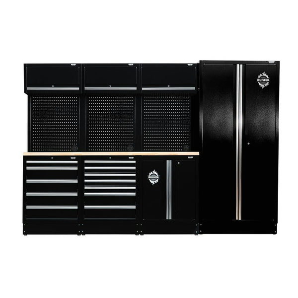 BUNKER® 15 Piece Modular Storage Combo with Worktop, 2955mm 32519