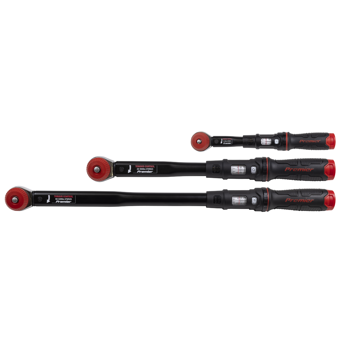 Sealey Premier Black Calibrated Micrometer Torque Wrench Set 3pc STW920SET