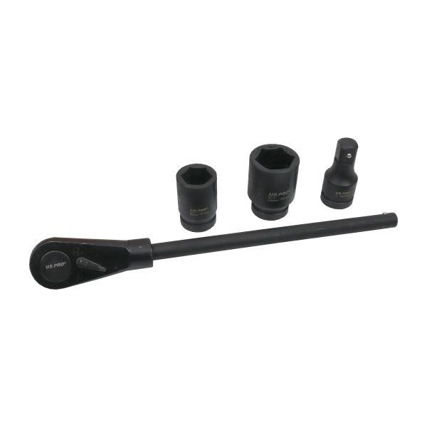 US PRO Tools 15pc 1" Dr 6pt Shallow Impact Socket Set 22-46mm 7545