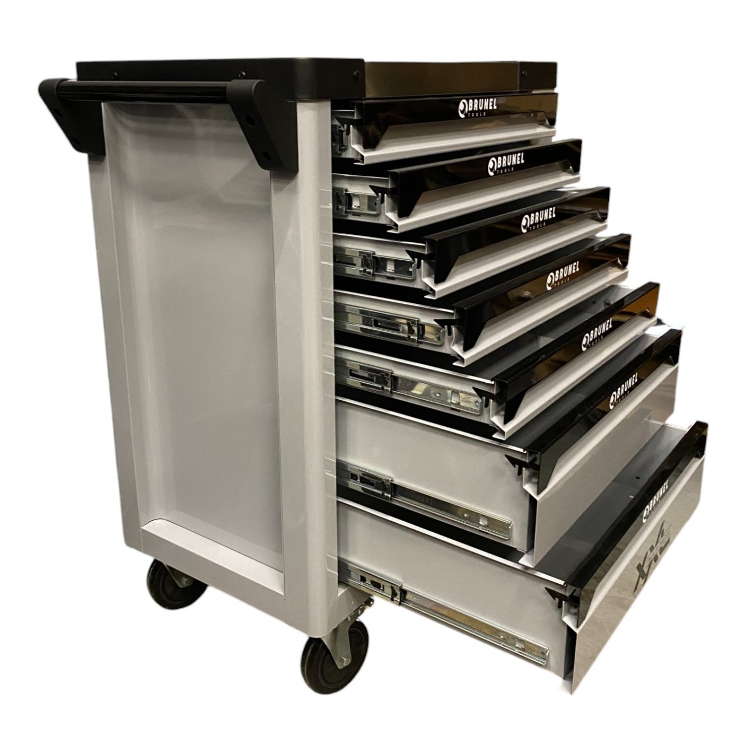 BRUNEL Tools 7 Drawer Caster Mounted Roller Tool Chest Cabinet - Grey