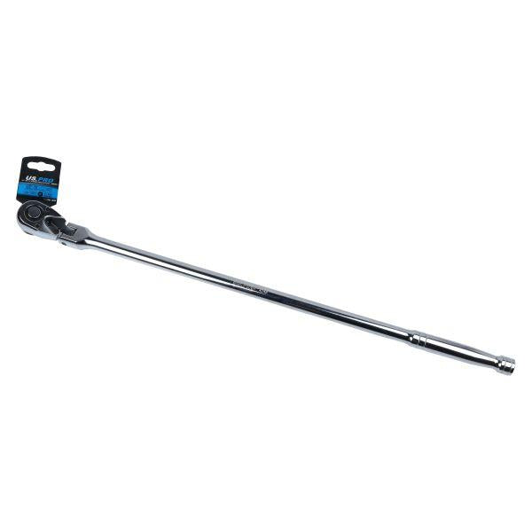 US PRO Tools 1/2" Drive Extra Long 600mm 72T Flexible Head Ratchet 4248