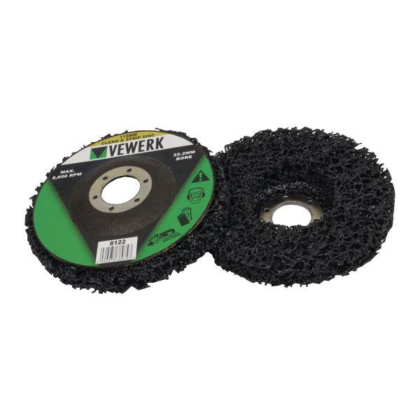 VEWERK 115Mm Clean & Strip Discs 22.2Mm Bore - Pack of 5 8122