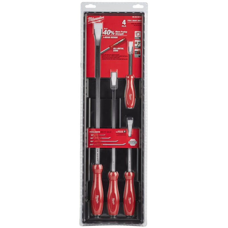 Milwaukee 4 Piece Pry Bar Set 48229214