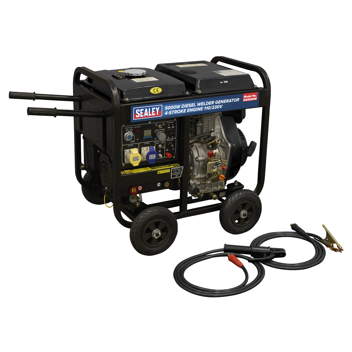 Sealey 5000W Diesel Welder Generator 4-Stroke Engine 110/230V DG5000W