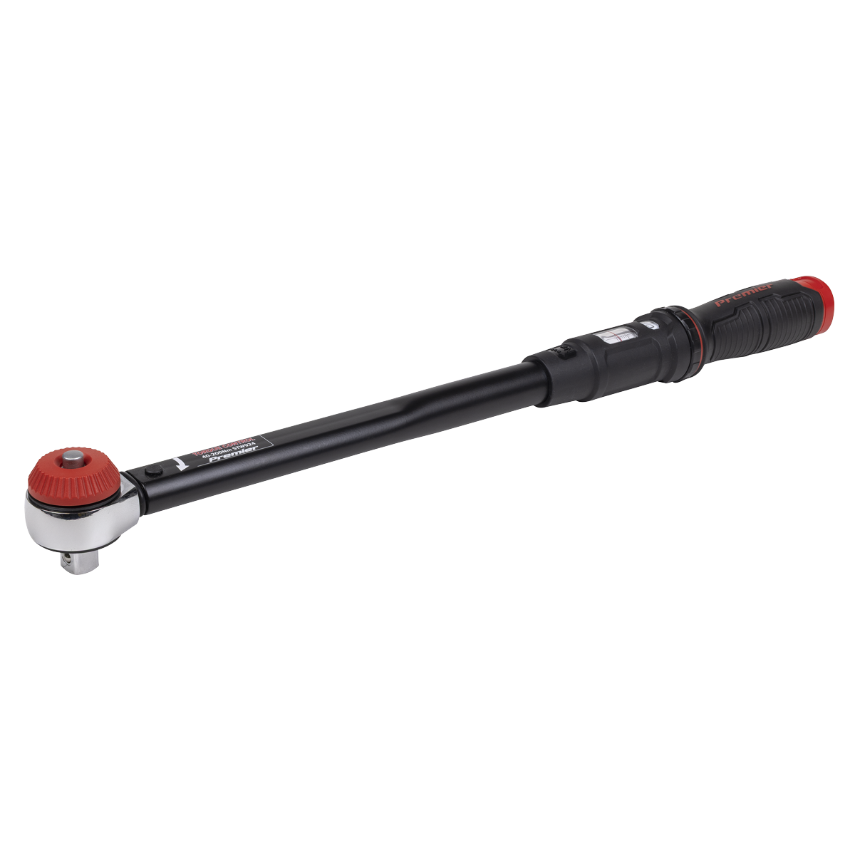 Sealey Premier Black Calibrated Micrometer Torque Wrench with 1/2"Sq Push-Through Drive 40-200Nm STW924