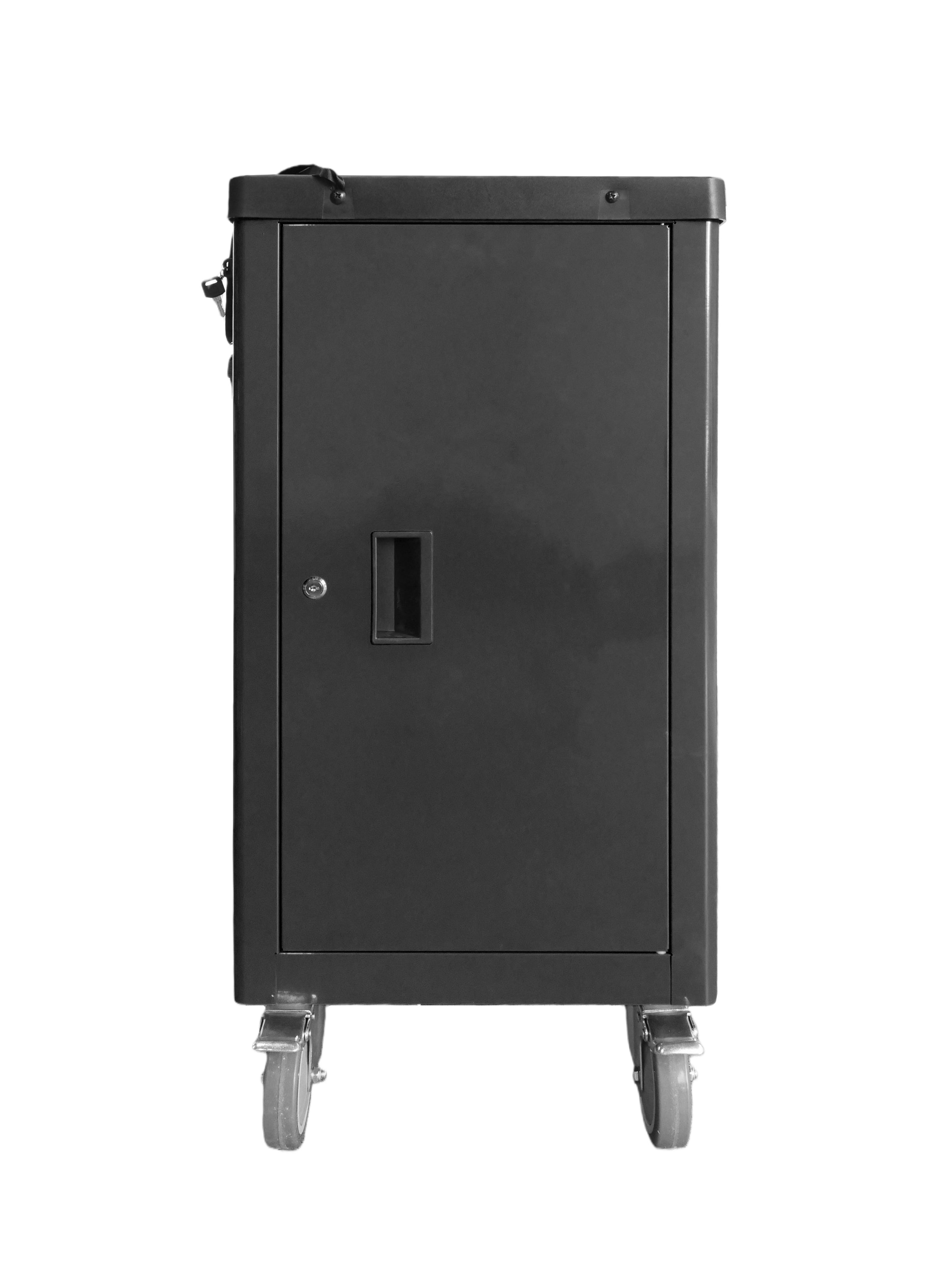 BRUNEL Tools 7 Drawer Caster Mounted Roller Tool Chest Cabinet with 6 Fully Stocked Drawers - 249 Pieces - Black