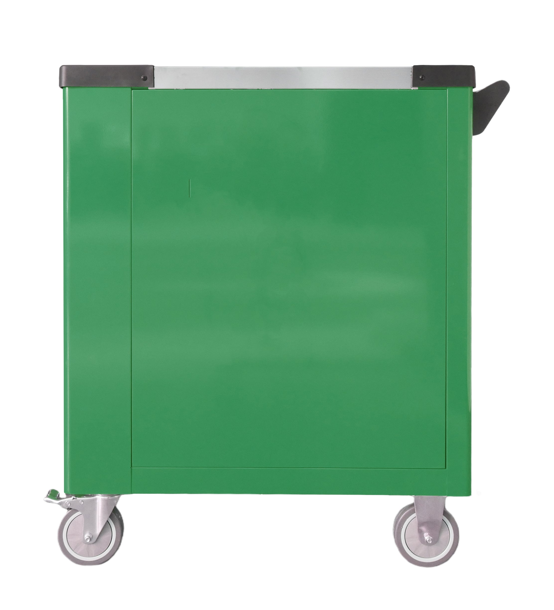 BRUNEL Tools 7 Drawer Caster Mounted Roller Tool Chest Cabinet with 6 Fully Stocked Drawers - 249 Pieces - Green