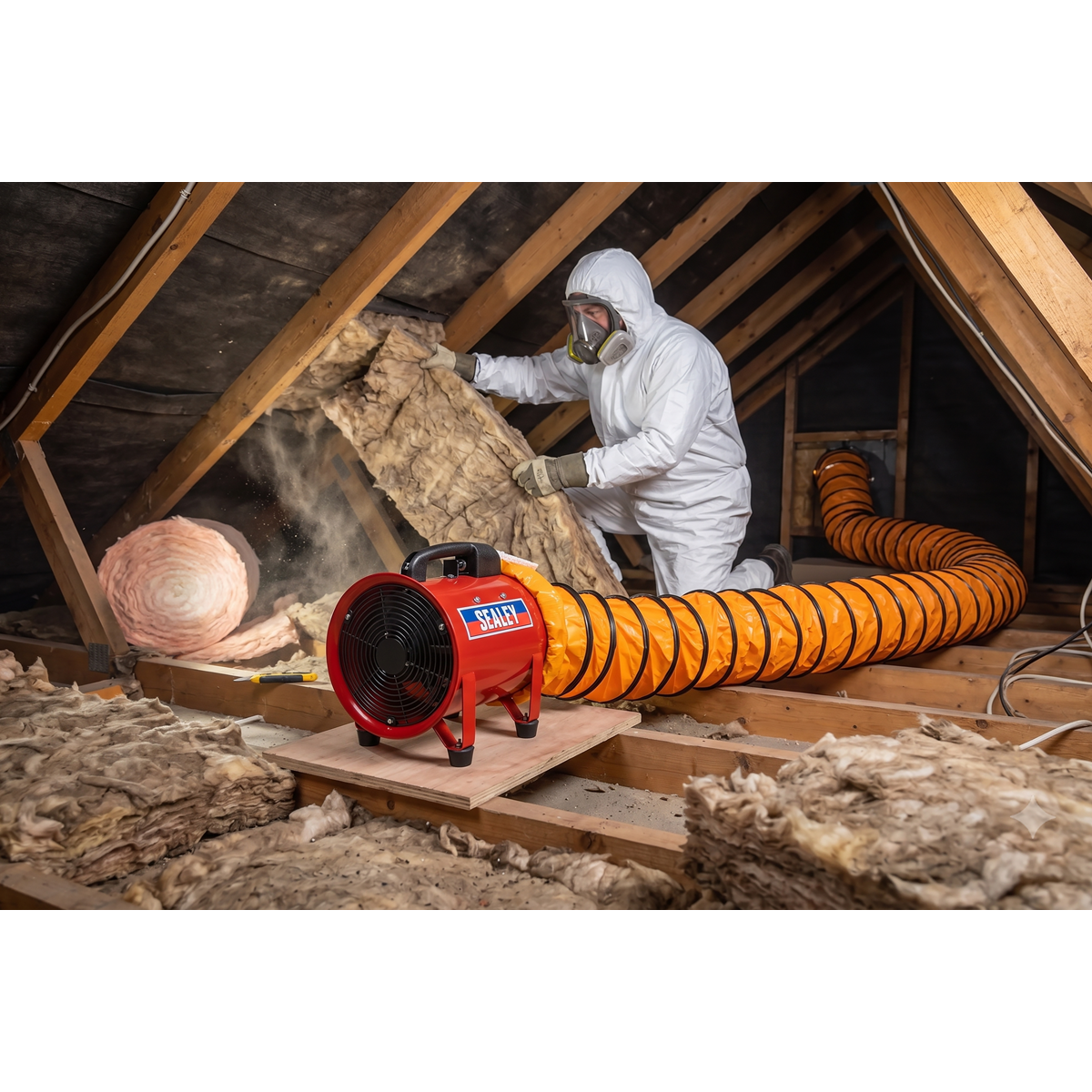 Sealey Flexible Ducting 200mm 10m VEN200AK2