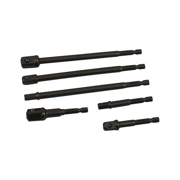 US PRO Impact Bit Socket Adapter Driver 6pc Set Extension 1/4 3/8 & 1/2" - 7198