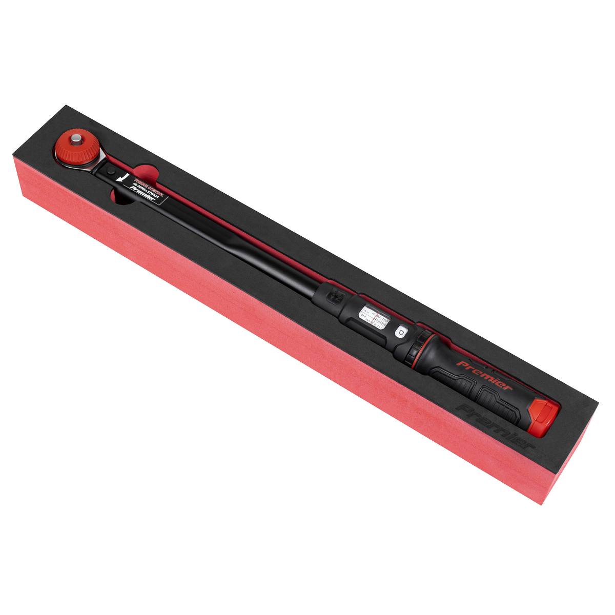 Sealey Premier Black Calibrated Micrometer Torque Wrench with 1/2"Sq Push-Through Drive 40-200Nm STW924