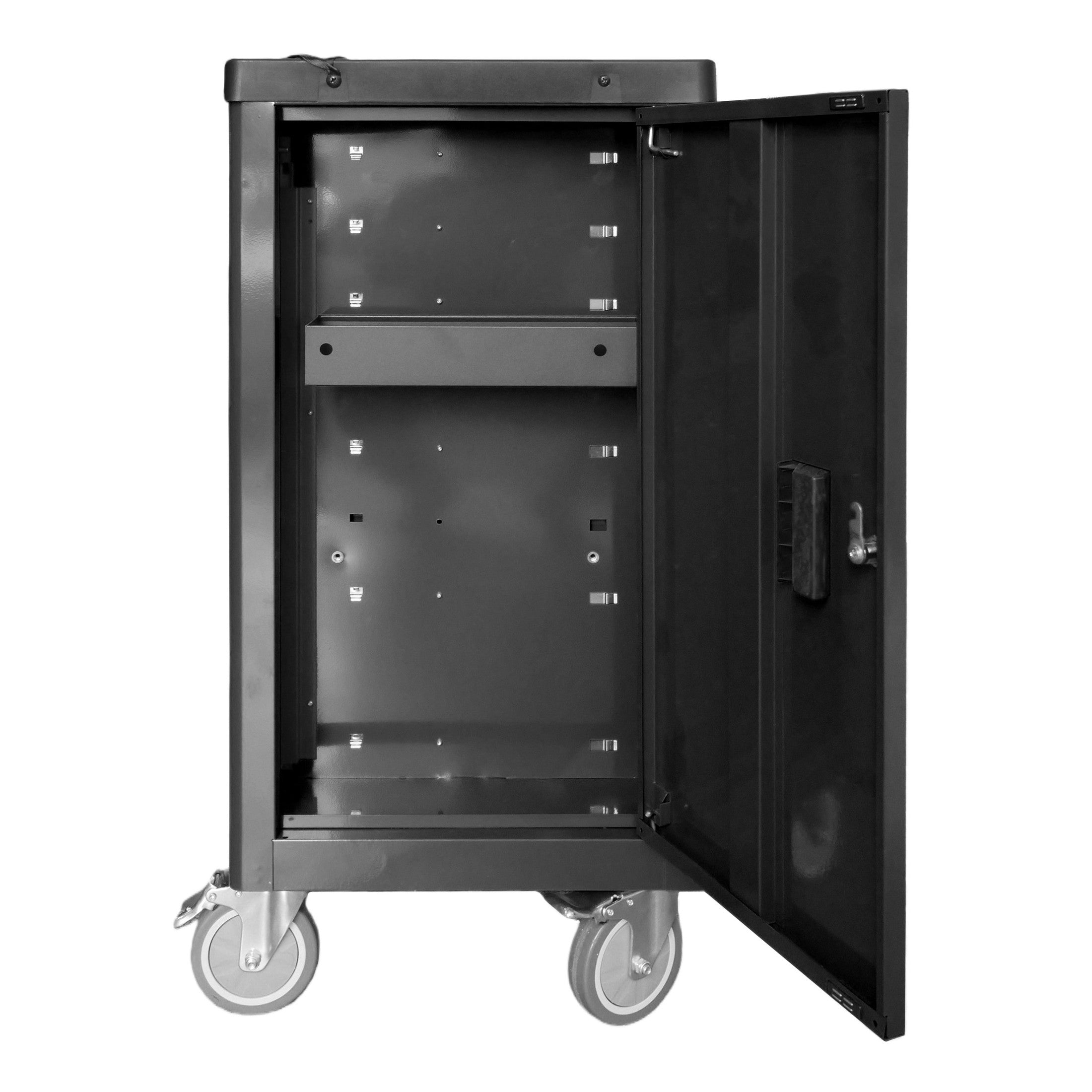 BRUNEL Tools 7 Drawer Caster Mounted Roller Tool Chest Cabinet with 6 Fully Stocked Drawers - 249 Pieces - Black