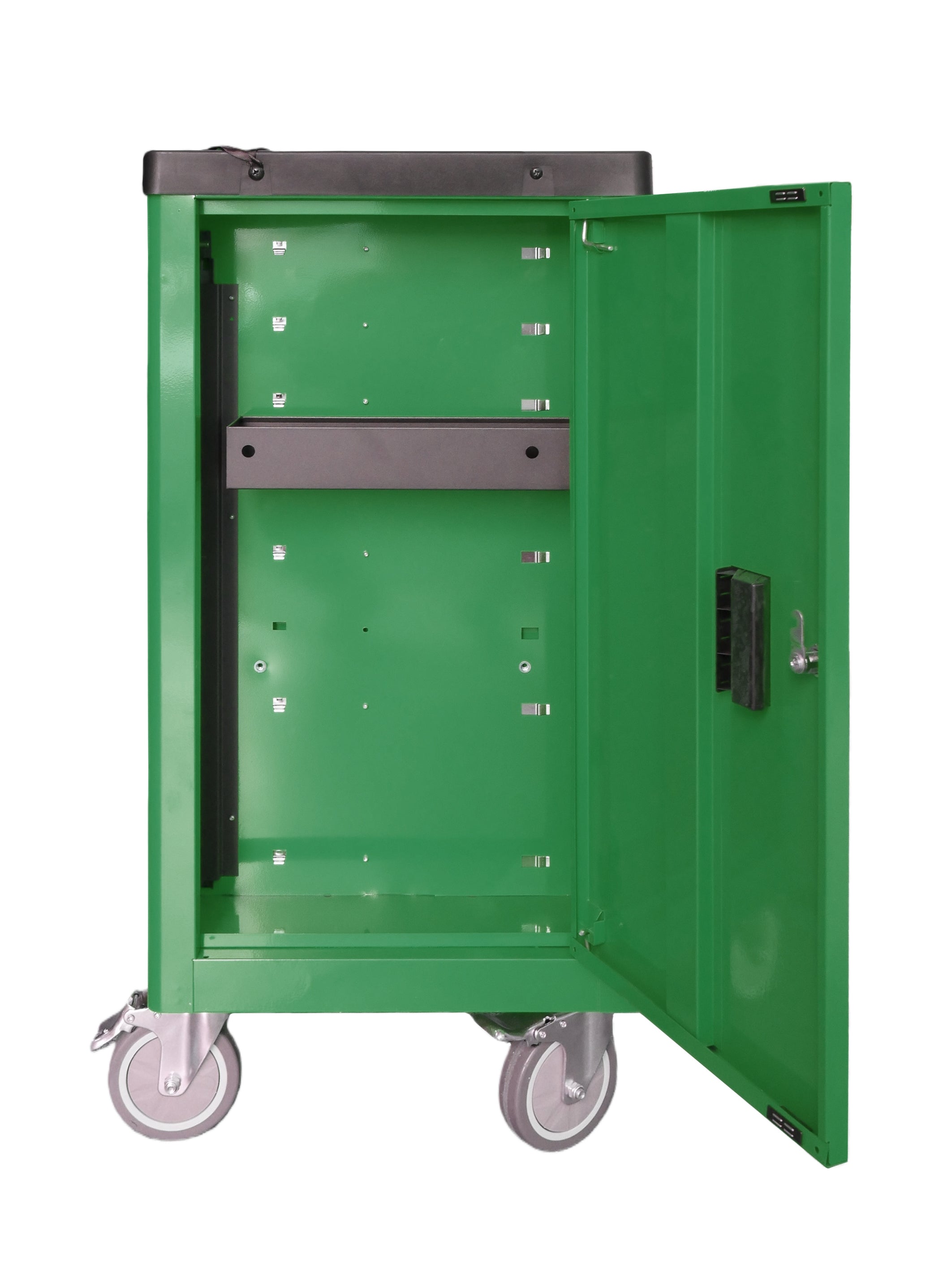 BRUNEL Tools 7 Drawer Caster Mounted Roller Tool Chest Cabinet with 6 Fully Stocked Drawers - 249 Pieces - Green