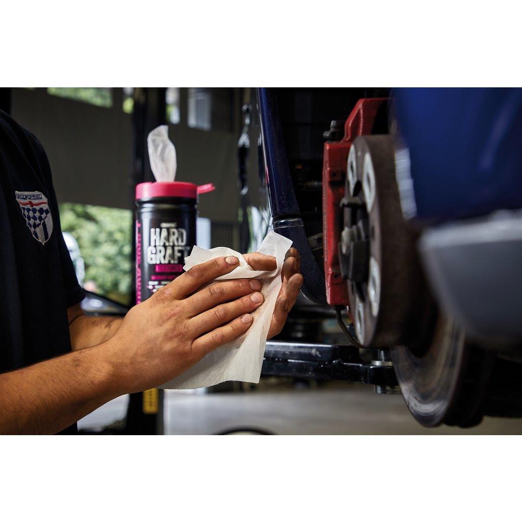 Draper Hard Graft Multipurpose Textured Cleaning Wipes Tub of 100 Heavy Duty 12435