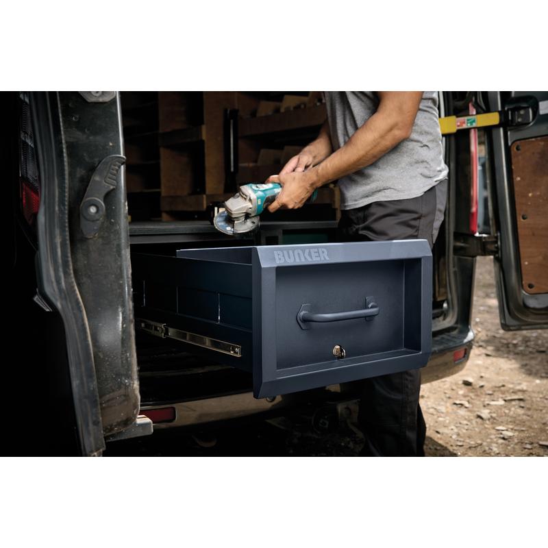 Bunker S1 Van Storage Sliding Drawer Box 500mm x 1200mm x 312mm Grey 07135