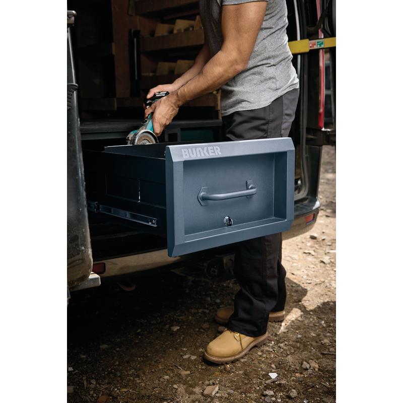 Bunker S1 Van Storage Sliding Drawer Box 500mm x 1200mm x 312mm Grey 07135