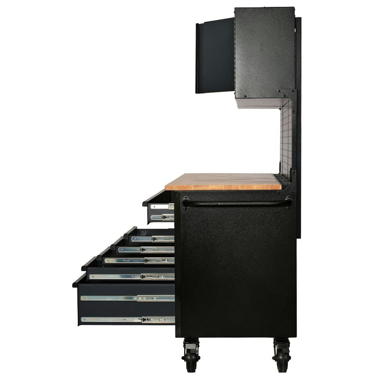 BUNKER 10 Drawer Roller Workstation with Workbench, 56", Grey 27267 - image 5