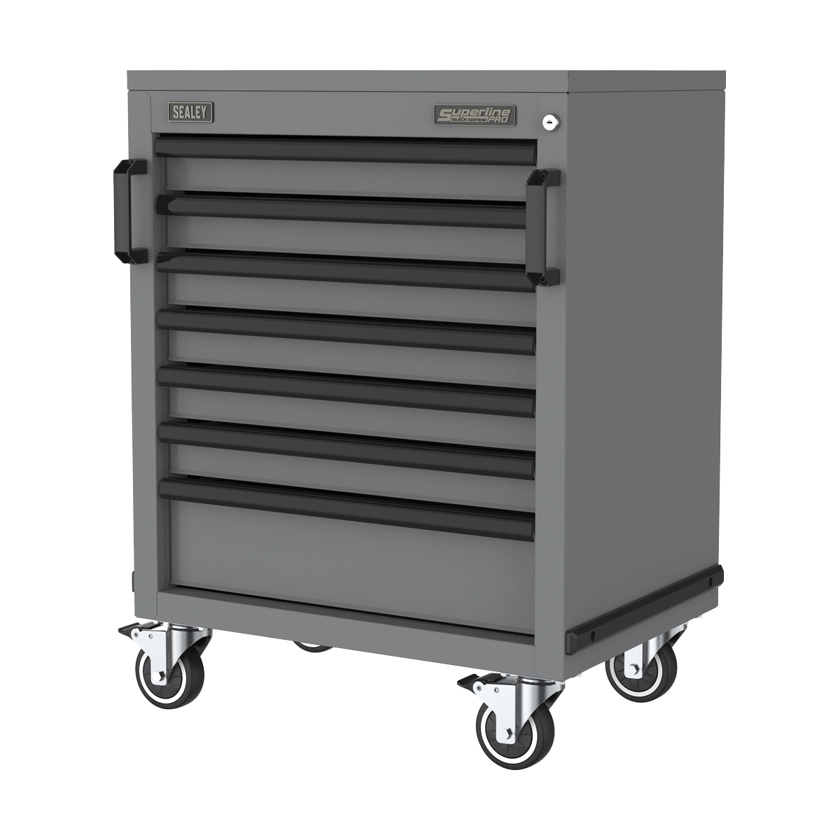 Sealey Superline PRO® Black Edition Modular Mobile Cabinet 7 Drawer 646mm APMS37BE
