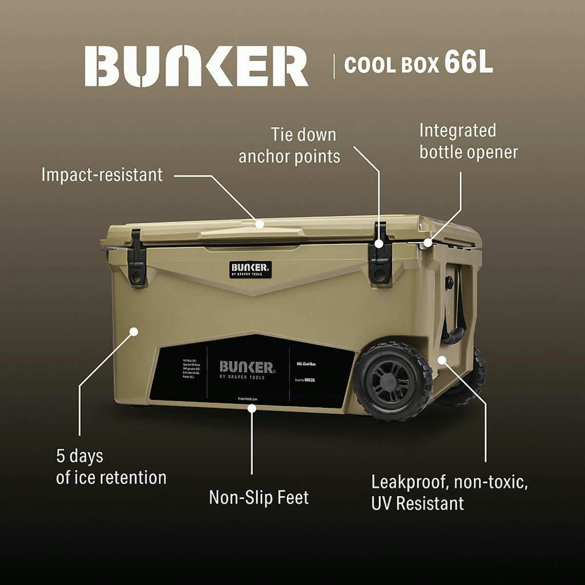 BUNKER Cool Box, 66L 08535 - image 12