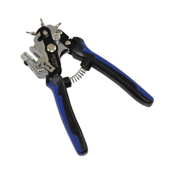 US PRO Tools Revolving Punch Pliers Card, Cloth, Leather, Paper etc 2-4.5mm 6839